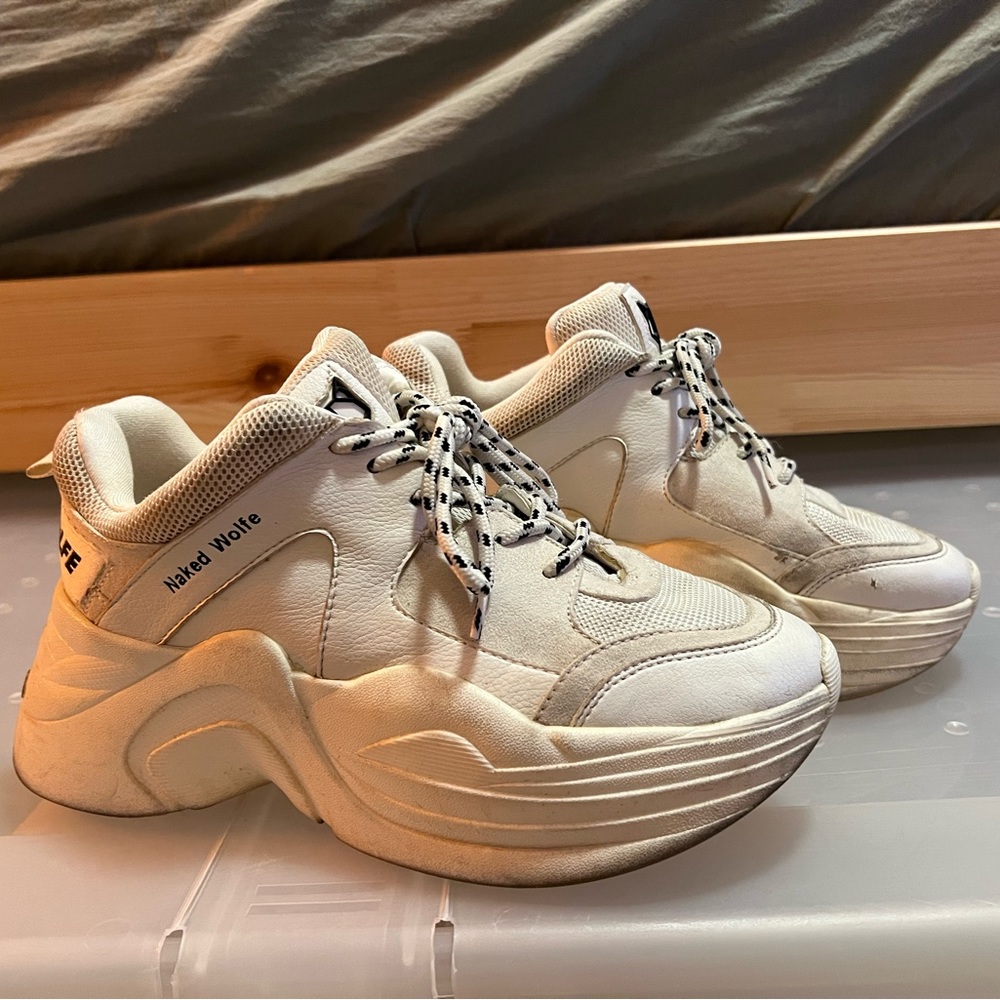 Naked Wolfe Track White Sneakers